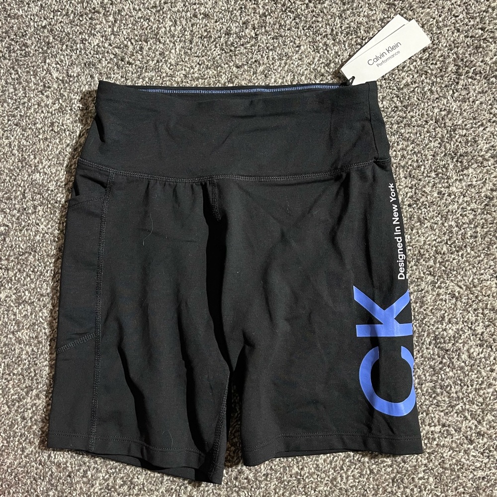 Calvin Klein Performance Womens shorts Black Size Small NWT